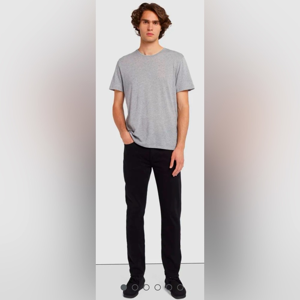 7 for All Mankind Paxtyn Skinny Jeans in True Black Wash